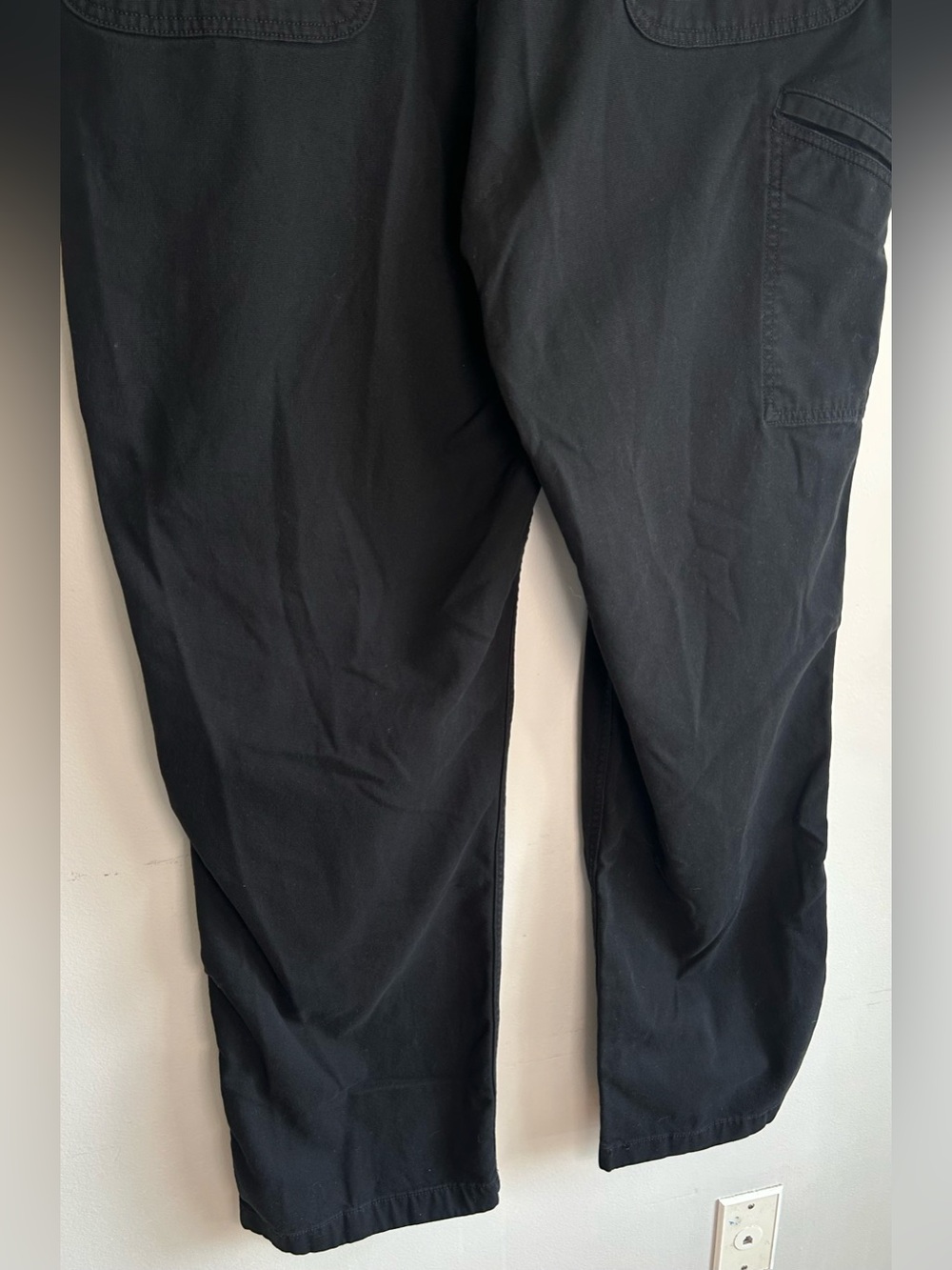 Carhartt Men’s Relaxed Fit Work Pants Size 40X32 Black Carpenter Pants Like New - Picture 7 of 10